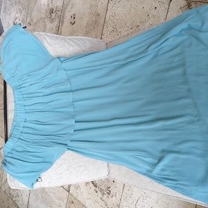 Women's Forever 21 Off-The-Shoulder Dress Seafoam 1X NWT